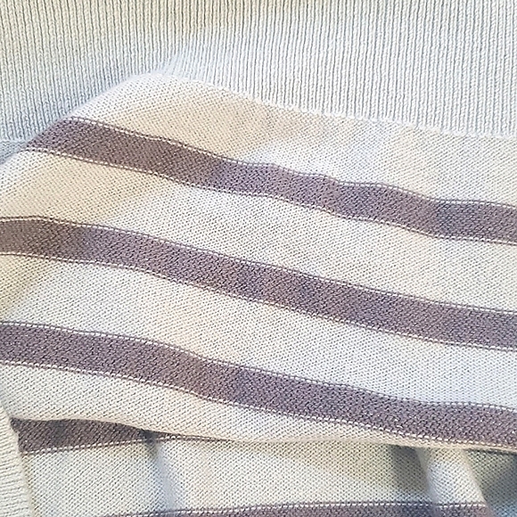 LOFT Outlet Sky Blue & Silver Sparkle Sweater, size Medium - Picture 7 of 8